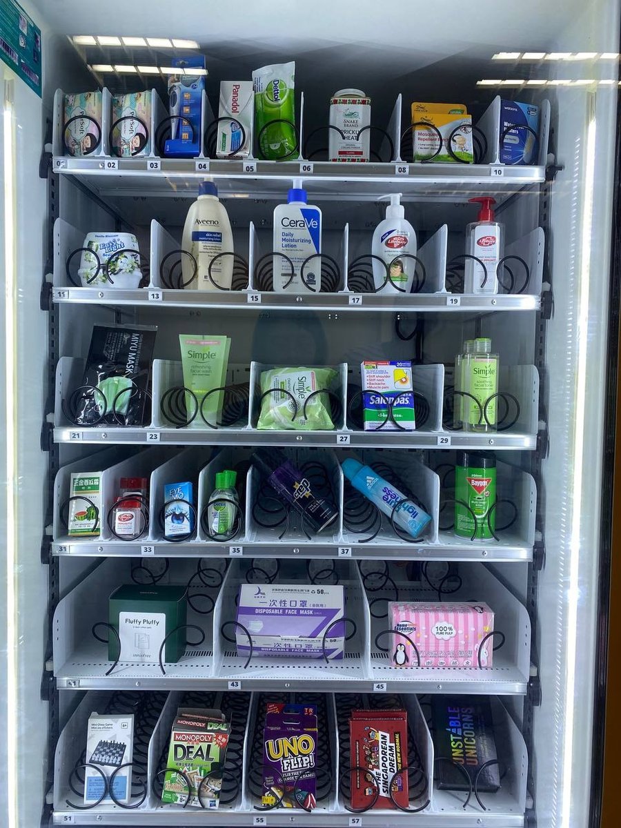 Vending machine selling personal care products